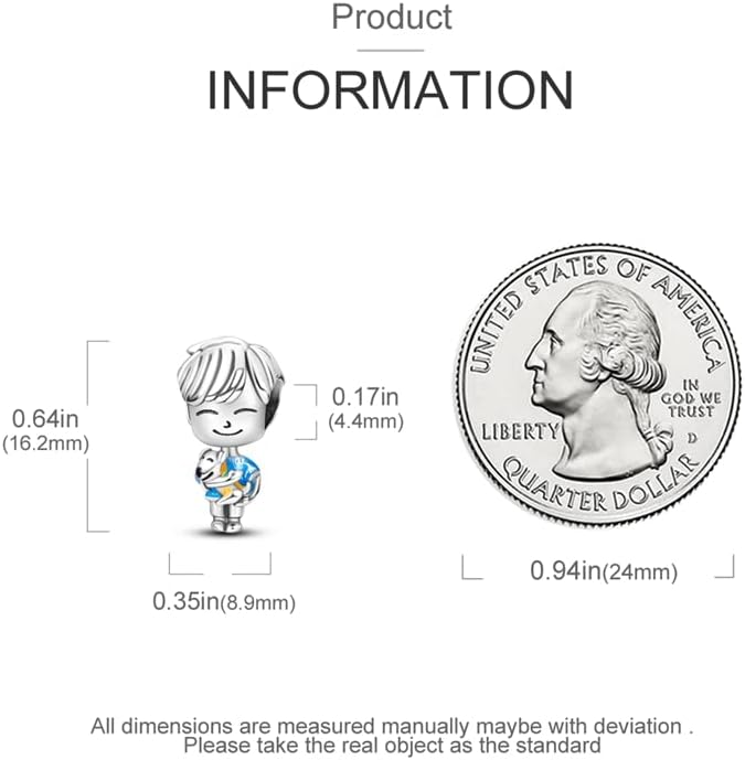 CYCUFF Store 925 Sterling Silver Charms Suitable for Charm Necklaces, Bracelet Pendants Beads Jewellery Gift for Women Family Friends - Image 3